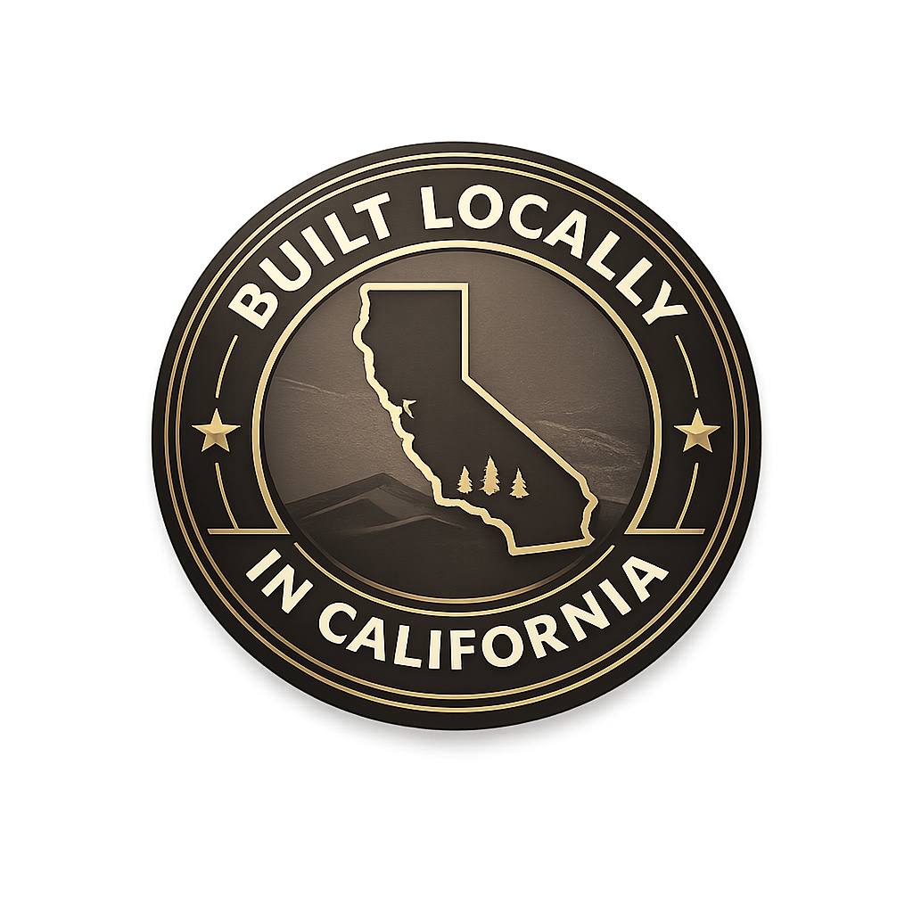 Built locally in California seal